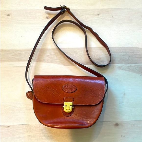 Vintage Oroton of Australia leather crescent crossbody genuine leather bag - Picture 3 of 17